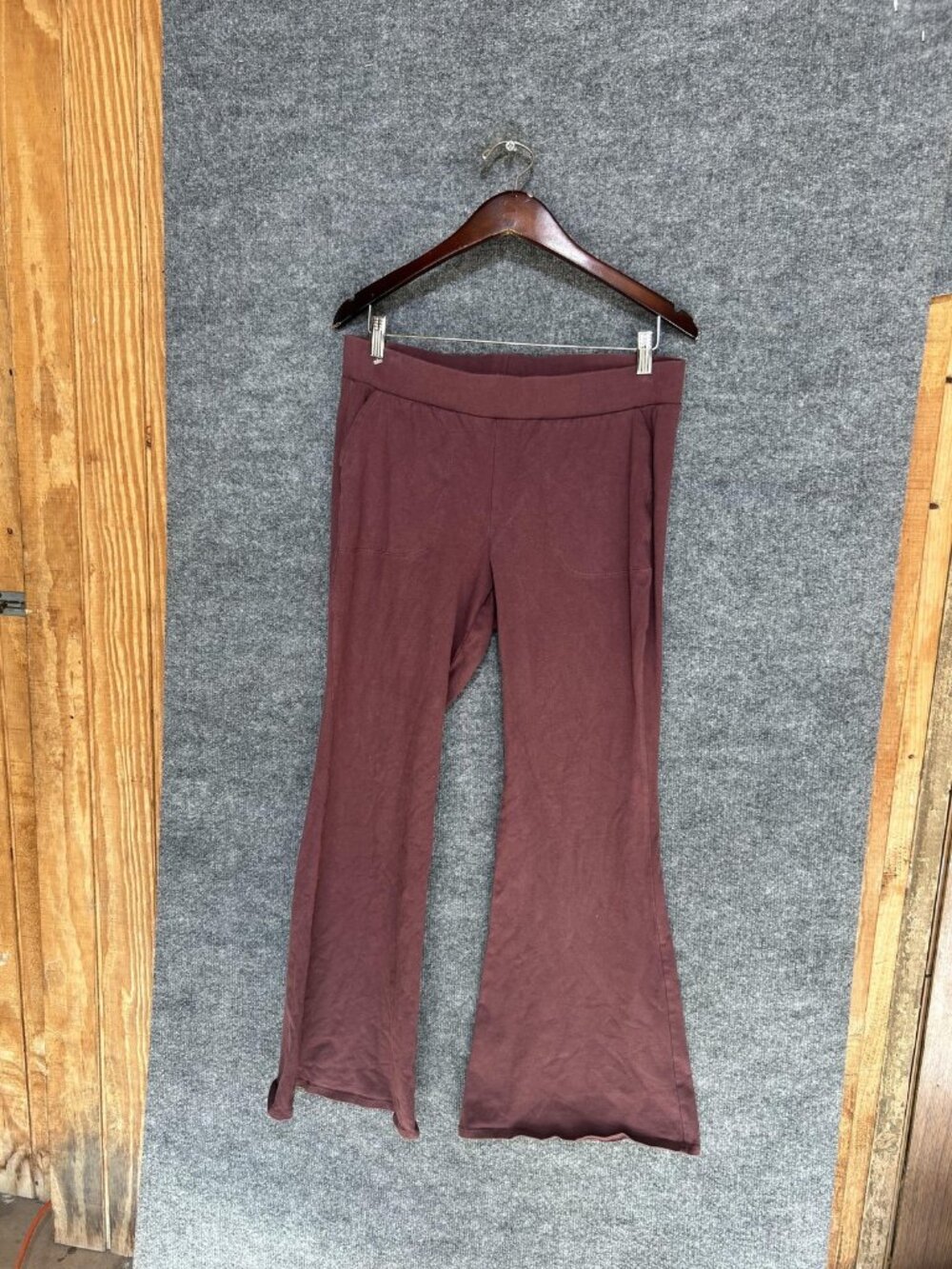 Torrid Sweatpants Womens 2 Purple Flare Leg Jersey Elastic Waist Lounge